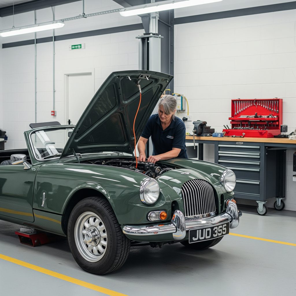 Classic car repair in our Oldham garage by expert mechanics.